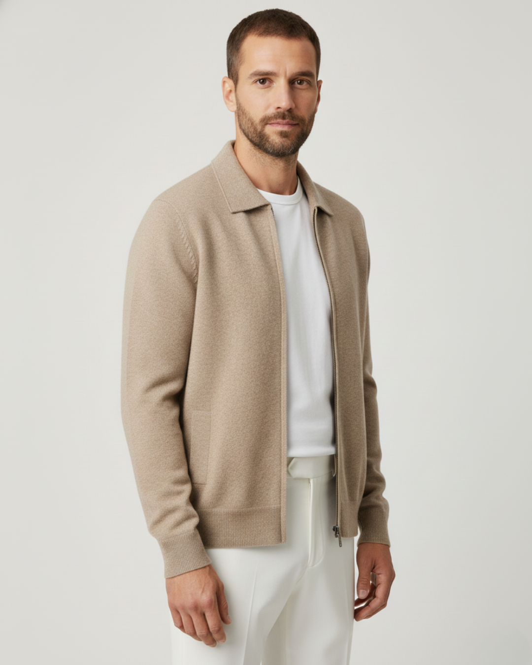 קרדיגן צמר מרינו מודנה