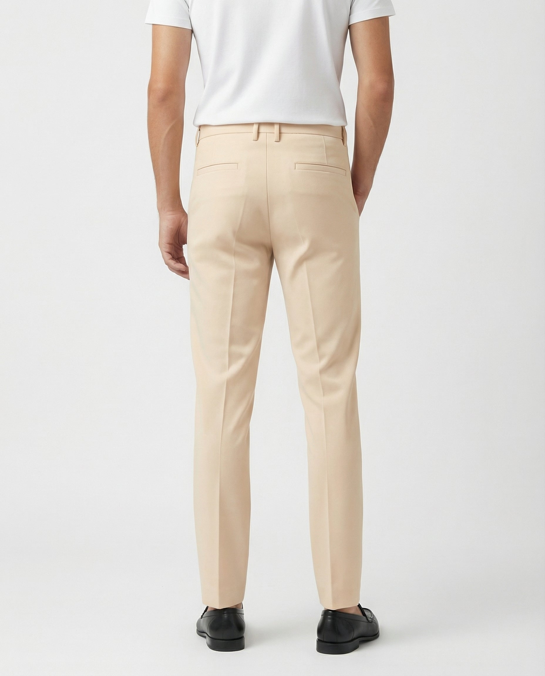 מכנסי סטרץ' מחויטים - אוגוסטו