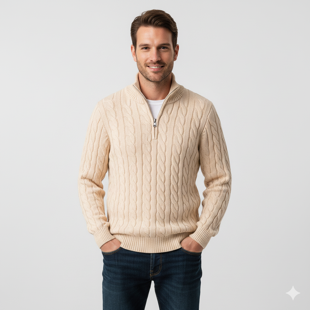 סריג חצי רוכסן - פורטופינו