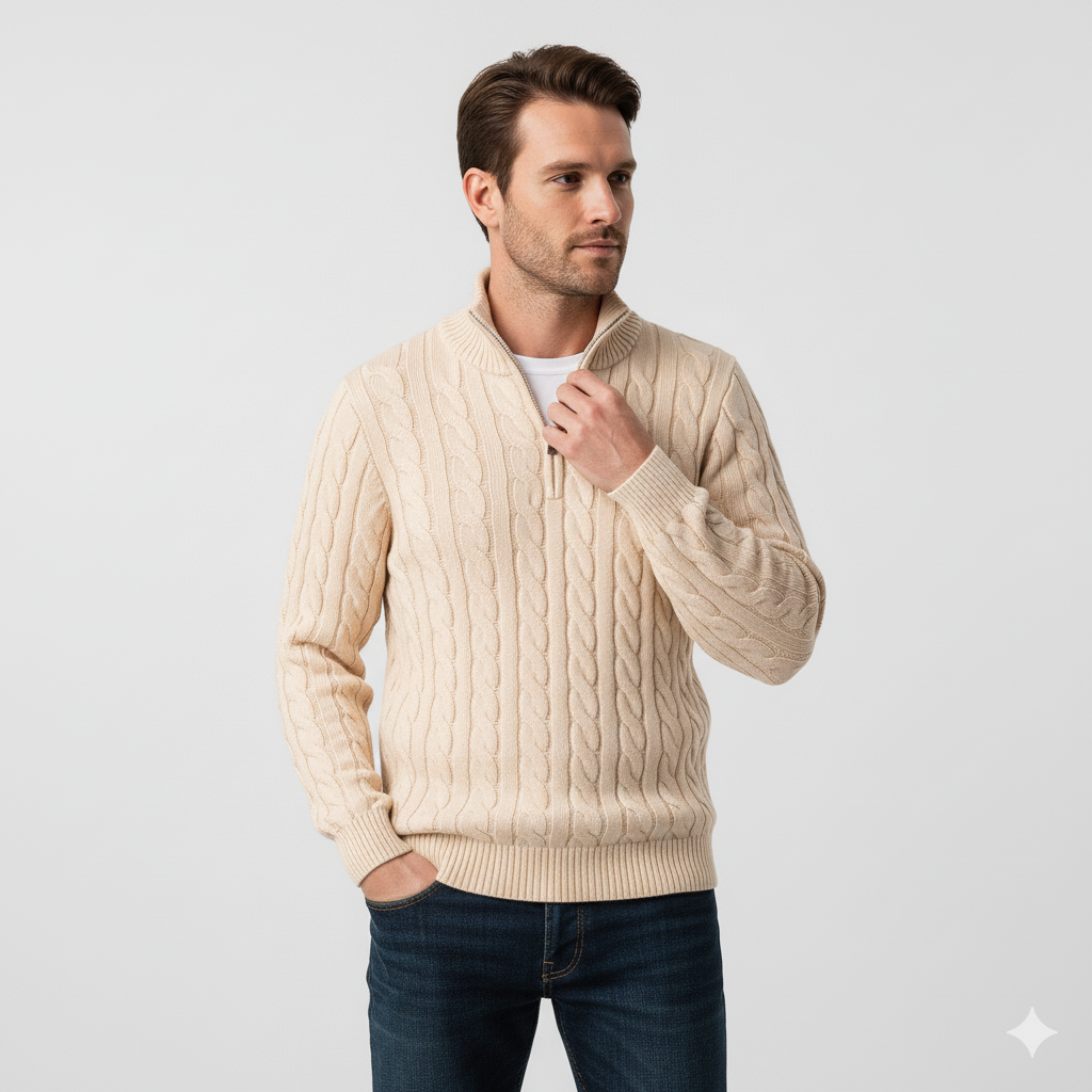 סריג חצי רוכסן - פורטופינו