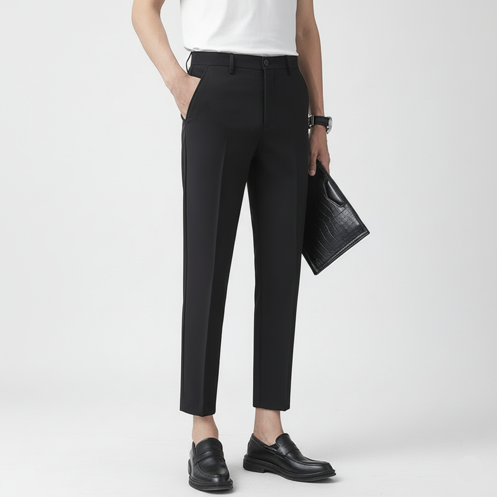 מכנסי סטרץ' מחויטים - אוגוסטו