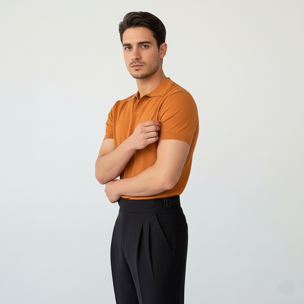 חולצת פולו צווארון אמאלפי