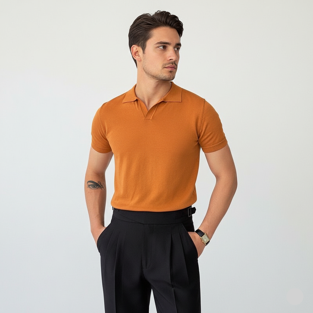 חולצת פולו צווארון אמאלפי