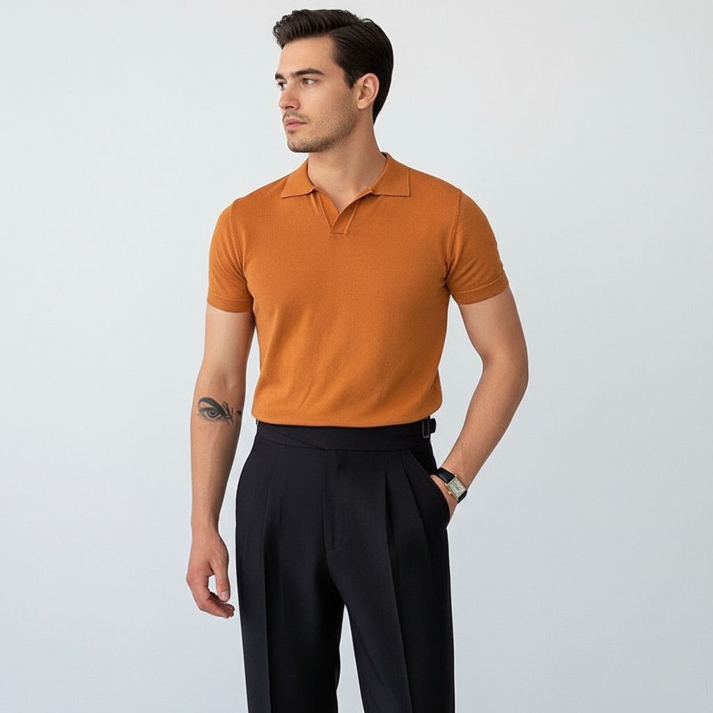 חולצת פולו צווארון אמאלפי