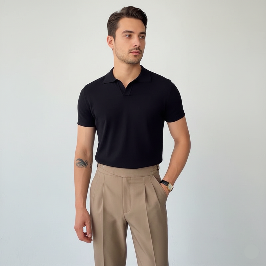 חולצת פולו צווארון אמאלפי