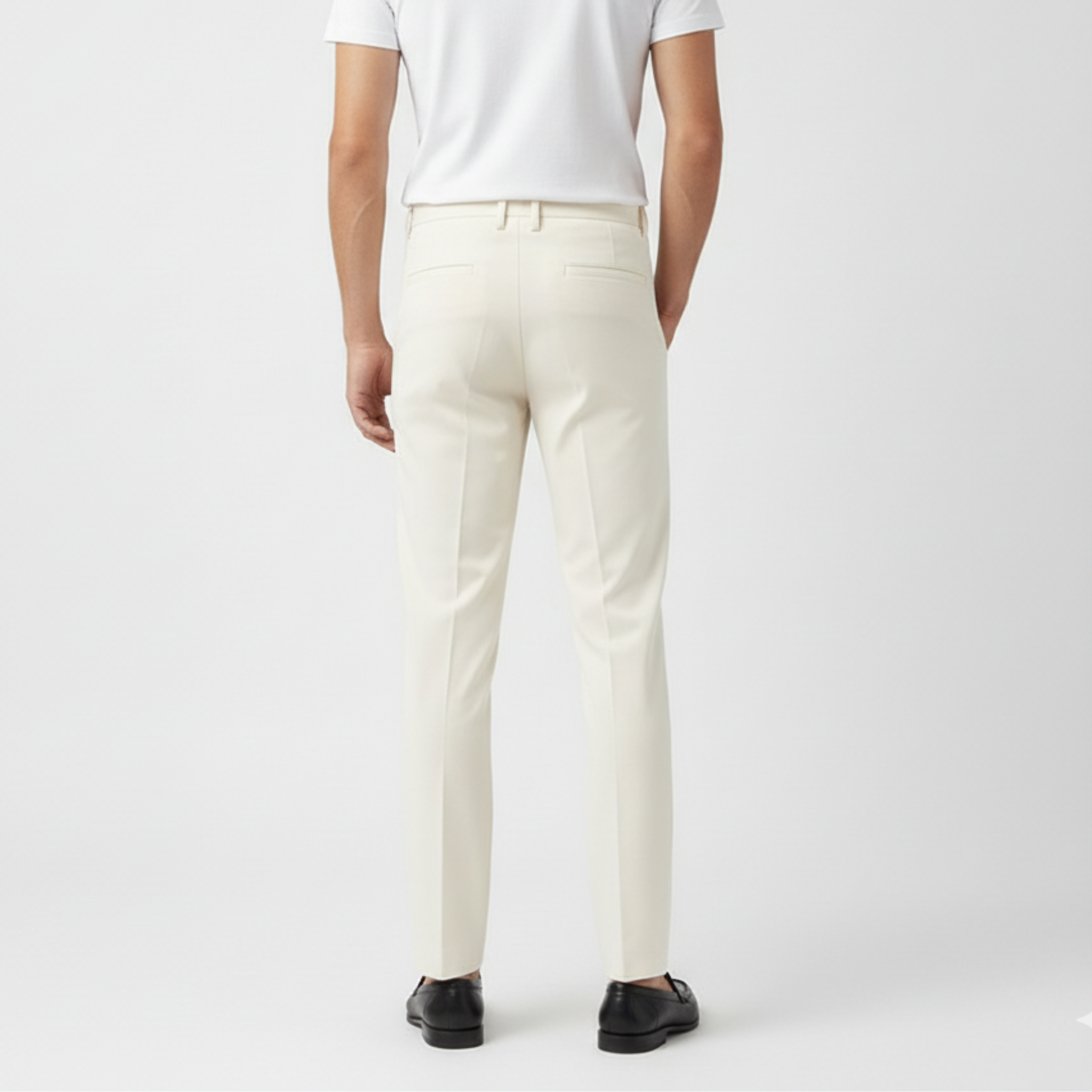 מכנסי סטרץ' מחויטים - אוגוסטו